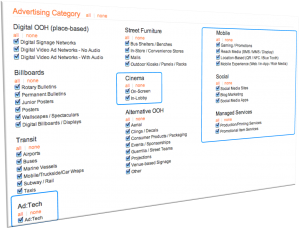 Emerging Media Categories on DOmedia