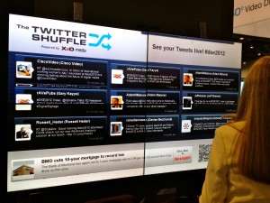 Twitter Live-Steam by X20 at DSE 2012