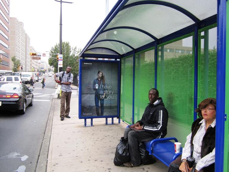 bus shelter interior